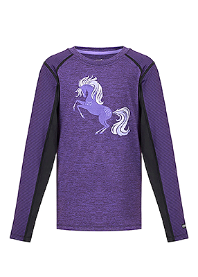 Kerrits Kids Free Frolic Base Layer Top - Huckleberry