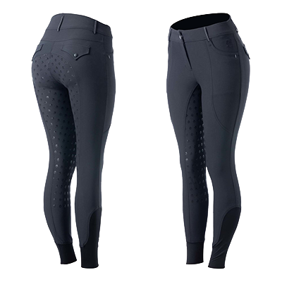 Equinavia Annika Womens Silicone Full Seat Breeches - Midnight Navy