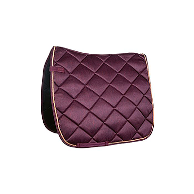 HKM Aria Saddle Pad - Wine Red