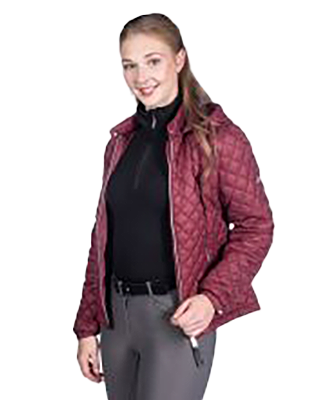 HKM Quilted jacket -Stella- Wine Red