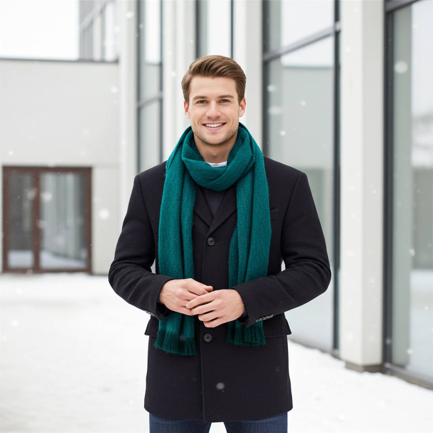 Alpaca Scarf - Emerald