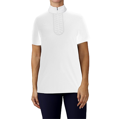 Ovation®® Ladies Glamour Short Sleeve Show Shirt - White