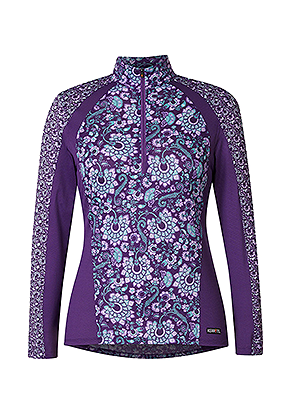 Kerrits Always Cool Ice Fil® Long Sleeve Shirt – Print - Iris