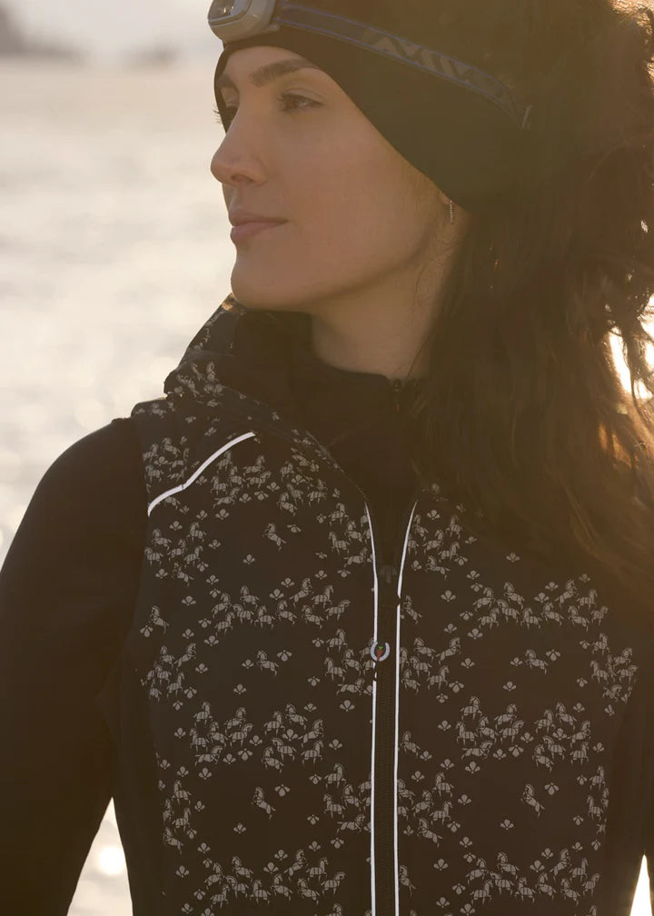 Horse Reflection Quilted Vest