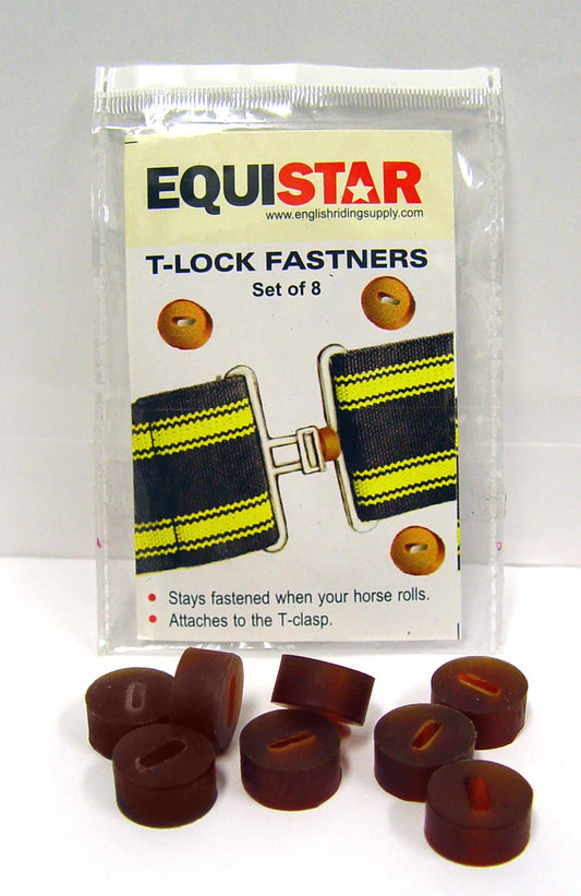 Eco Pure Rubber Surcingle T-Locks 8-pack
