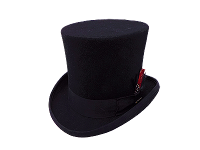 One Fresh Hat Classic Top Hat - Black