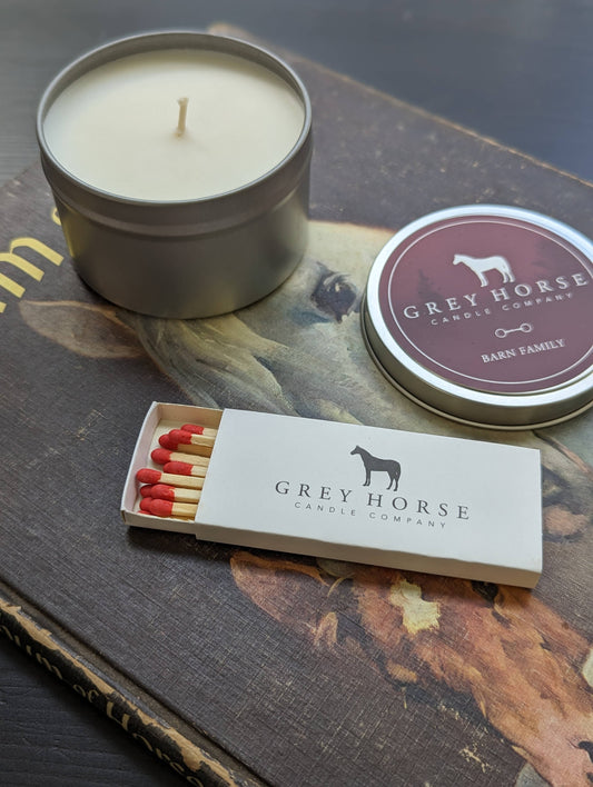 Grey Horse Candle Match Box, 10-12 Sticks