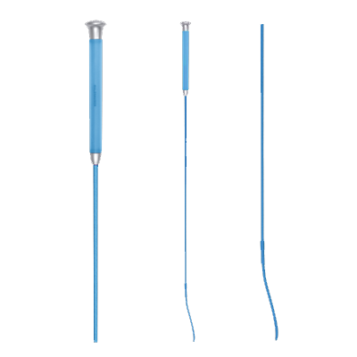 Waldhausen Dressage Whip with Gel Grip - Azure Blue