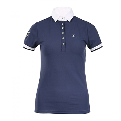 Dark Blue Horze Ines Women's Technical Polo Show Shirt