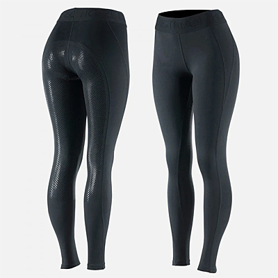 Horze Women's Madison Full Seat Tights – Silicone - Black