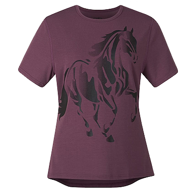 Kerrits Running Wild Horse Tee - Rosewood