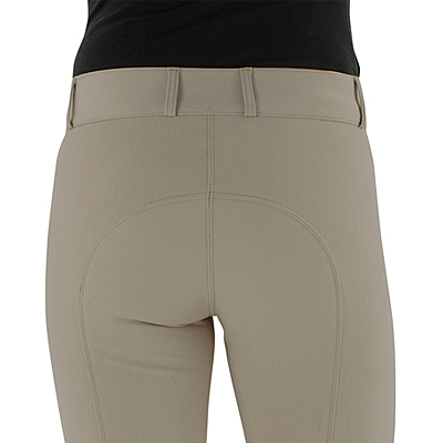 Ovation® EuroWeave™ Side-Zip Knee Patch Breech- Child's Beige