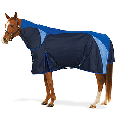 Pessoa® Extreme X-Mesh Turnout Sheet-Navy-Blue Tri Color