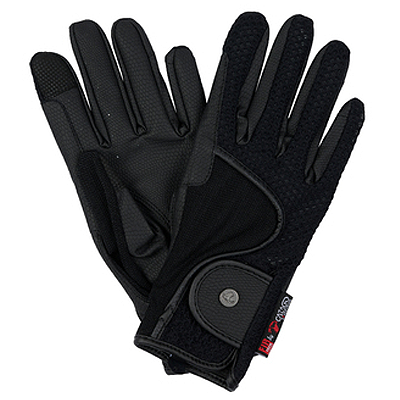 Catago Equestrian FirTech Mesh Summer Show Glove-Black
