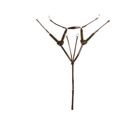 Tory Leather 5 Point Breast Plate - Havana