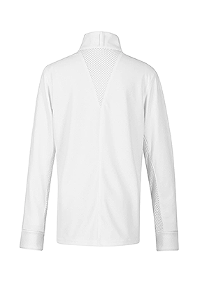 Kerrits Kids Encore Long Sleeve Show Shirt - White/Lucky Diamond