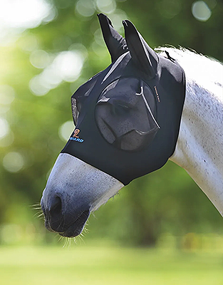 Shires  Stretch Fly Mask - Jet