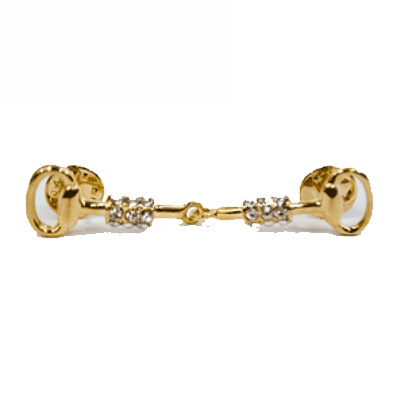 RHC Equestrian Crystal Snaffle Stock Pin