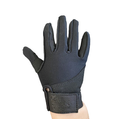 Belle and Bows Equestrian Gloves - Black