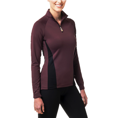 Kastel Denmark Medium Weight 50 UPF Eggplant with Black Panels