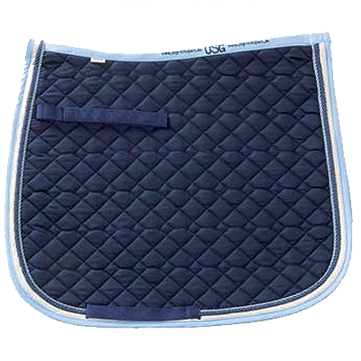 USG Small Quilt Saddle Pad - Navy/Ice