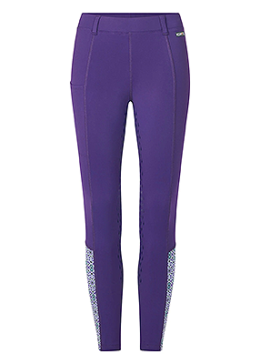 Kerrits Kids Thermo Tech™ Full Leg Tight – Print  - Huckleberry/Iris Starlight