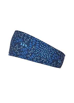 Kerrits Rail Side Fleece Headband – Print - Ink Snaffle Harmony