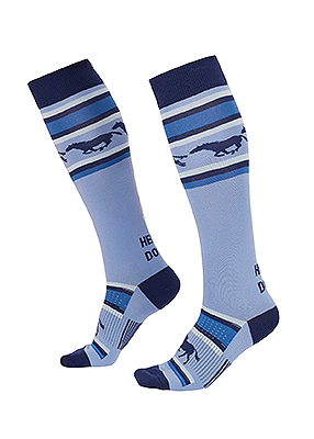 Kerrits Heels Down Wool Socks - True Blue/Ink