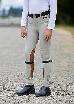 Kerrits Kids Crossover™ Extended Knee Patch Jod - Sand