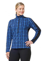 Kerrits Muzzle Nuzzle Fleece Half Zip Riding Top – Print - True Blue Plaid Pasture