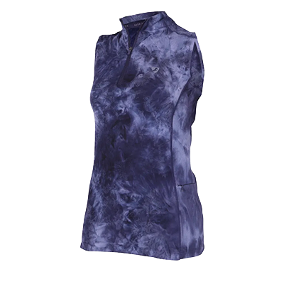 Shires Aubrion Revive Sleeveless Sun Shirt - Navy Tie Dye