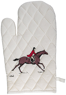 Tuffrider Equestrian Themed Oven Mitts - Fox Hunting