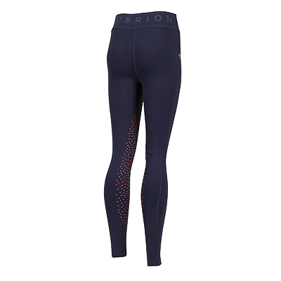 Shires Aubrion Non-Stop Riding Tights - Young Rider -  Navy