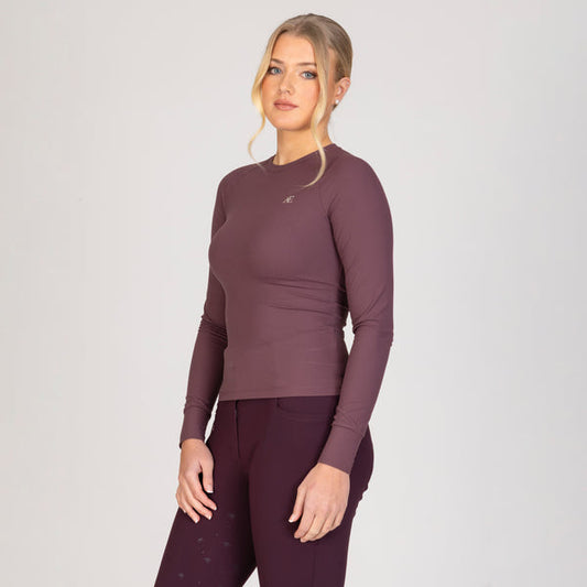 Aubrion Equestrian Ribbed Long Sleeve Top