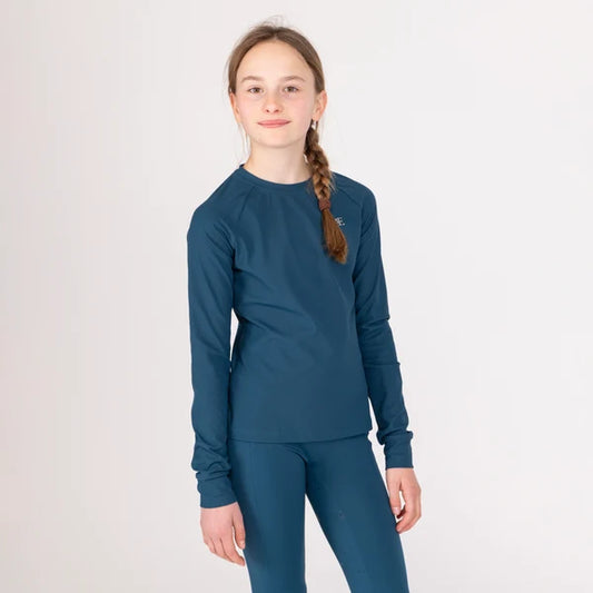 Aubrion Equestrian Ribbed Long Sleeve Top - Young Rider