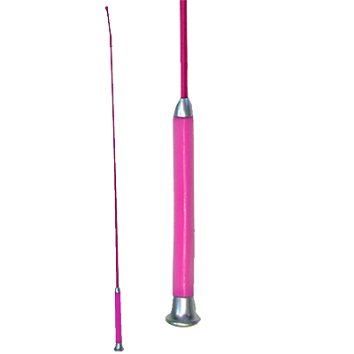 Intrepid Dressage Whip with Gel Handle - Pink