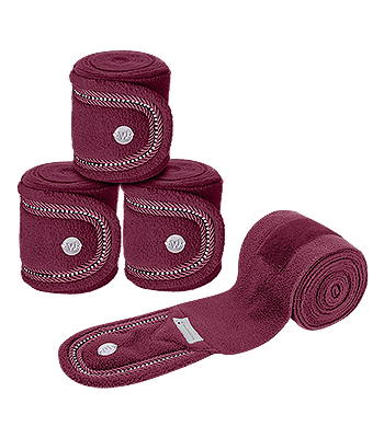 Waldhausen Fleece Bandages Nepal - Burgundy Red