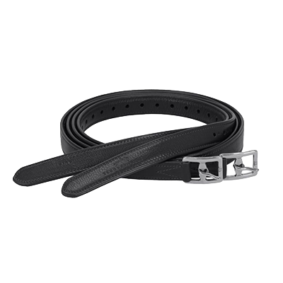 Schockemohle – Sports Stirrup Leathers Colorado Soft - Black/Silver