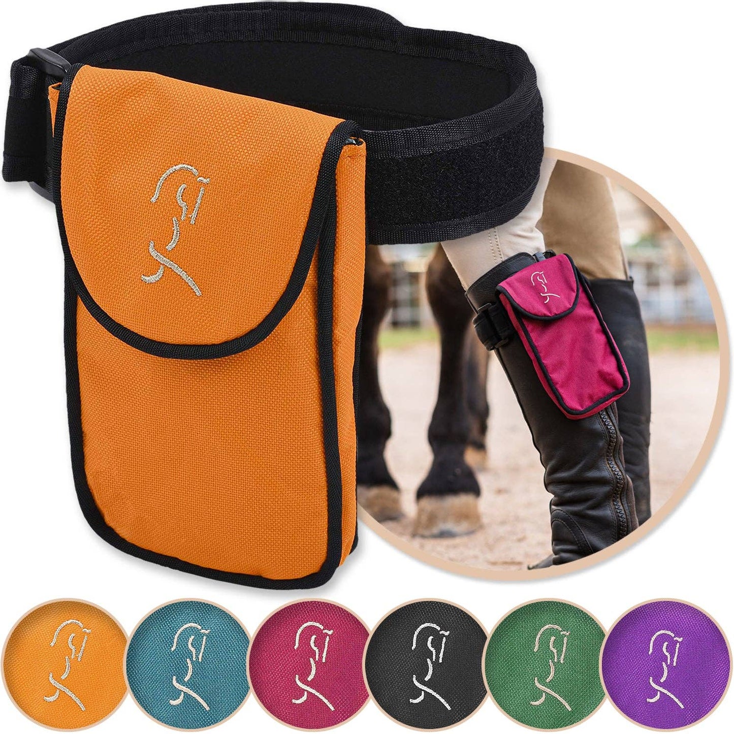 EQUESTRIAN MAGNETIC CELL PHONE HOLDER