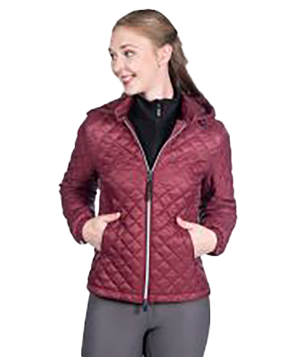 HKM Quilted jacket -Stella- Wine Red