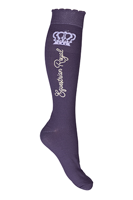 HKM Riding socks -Lavender Bay- Dark Lilac