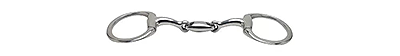 JP KORSTEEL STAINLESS STEEL OVAL LINK EGGBUTT SNAFFLE BIT