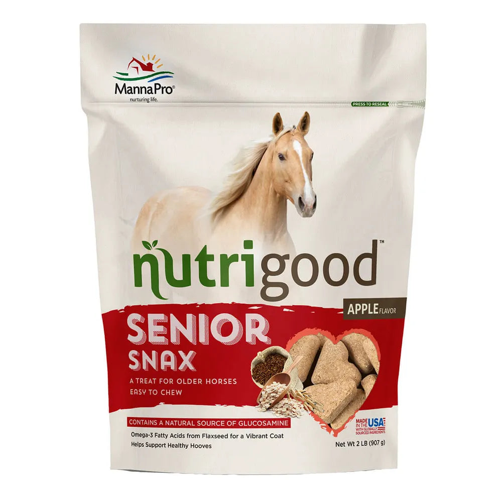 Nutrigood Senior Snax Horse Treats 2lbs Manna Pro