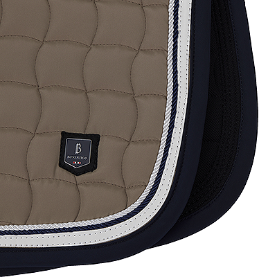 B Vertigo Cameron Double Corded Dressage Saddle Pad - Fossiil Brown