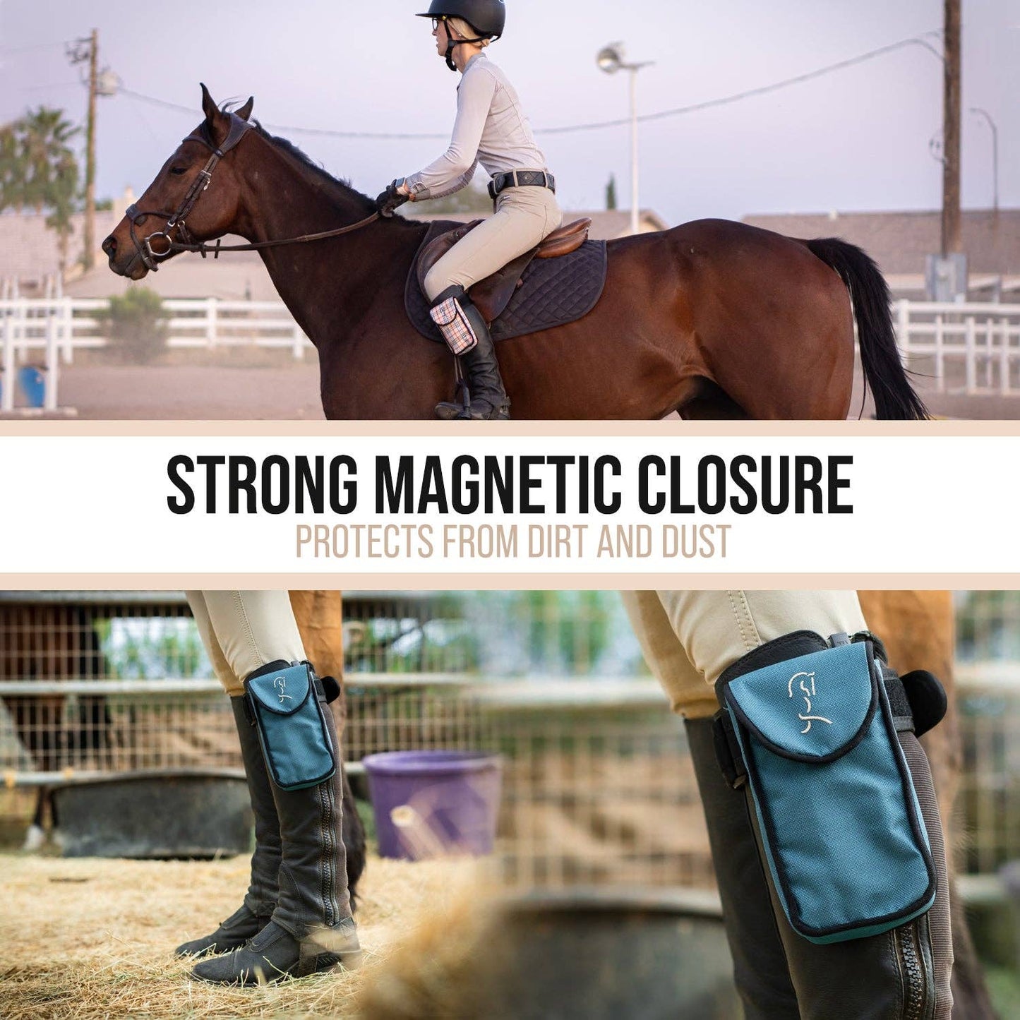 EQUESTRIAN MAGNETIC CELL PHONE HOLDER