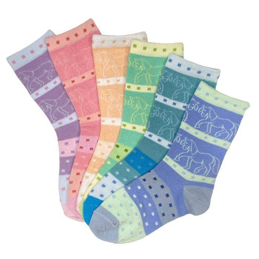 Pony Party Youth Crew Socks,  assorted