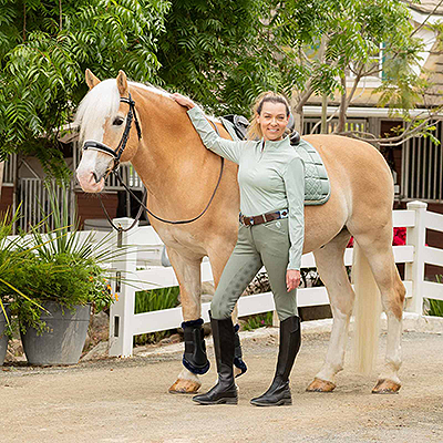 Equinavia Astrid Womens Silicone Full Seat Breeches- Agave Green/Green