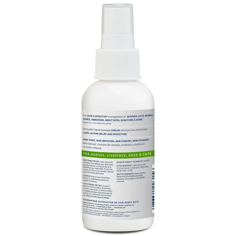 PuriShield Wound & Skin Care Liquid Bandage Plus 4 fl oz