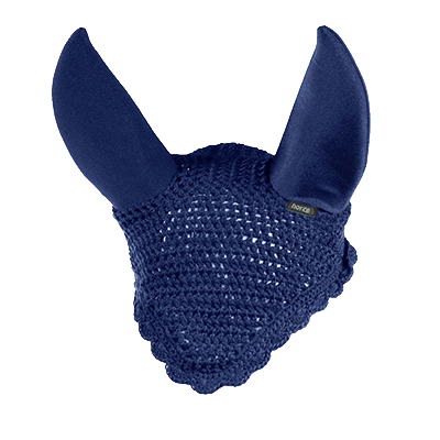 Horze Supreme Silent Ear Net - Dark Blue