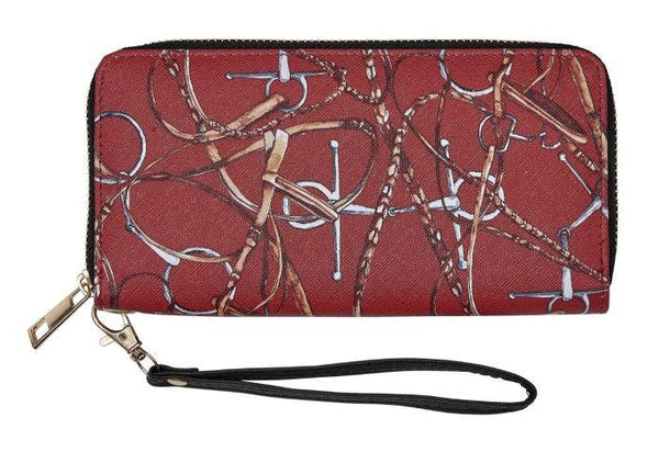 Red Bridles Clutch Wallet